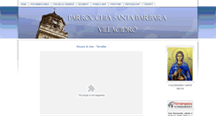 Desktop Screenshot of parrocchiasantabarbara.it