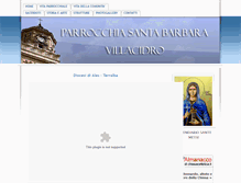 Tablet Screenshot of parrocchiasantabarbara.it